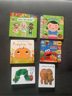 A Bundle Of Six Baby Books Listed Below In The Description About Details